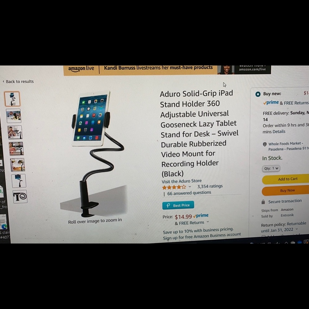 Adjustable Universal Tablet Stand - Picture 2 of 5